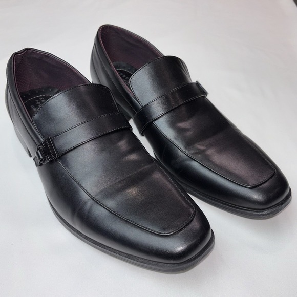 Perry Ellis Mens Portfolio Devonte Black Loafers Ultra Foam‎ Size 11.5 - Picture 2 of 8
